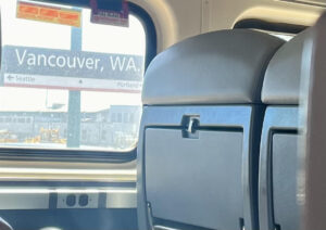 Amtrak Vancouver Street Sign