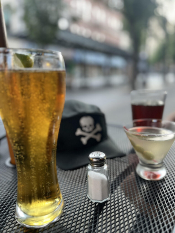 Cocktail and Cold Beer