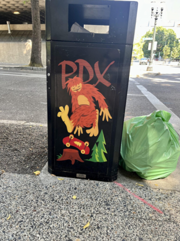 PDX Trash Can Art